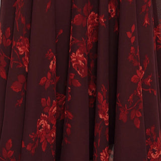 Reformation Floral Red Non-Stretch Viscose Georgette DS23633