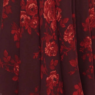 Reformation Floral Red Non-Stretch Viscose Georgette DS23633