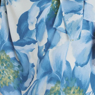 Reformation Floral Blue Non-Stretch Viscose Georgette DS23635