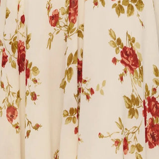 Reformation Floral Off-White Non-Stretch Viscose Georgette DS23638