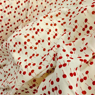 Reformation Fruits and Vegetables Off-White Non-Stretch Viscose Georgette DS23641