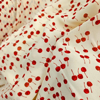 Reformation Fruits and Vegetables Off-White Non-Stretch Viscose Georgette DS23641