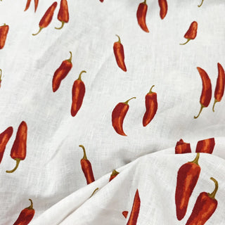 Reformation Fruits and Vegetables Off-White Non-Stretch Linen Plain Woven DS23651