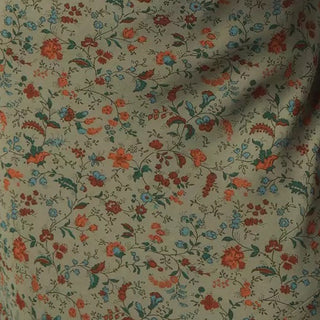 Reformation Floral Green Non-Stretch Viscose Georgette DS23654