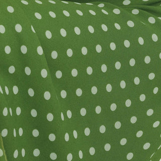 Reformation Polka Dot Green Non-Stretch Viscose Georgette DS23658