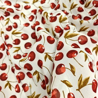 Reformation Fruits and Vegetables Off-White Non-Stretch Viscose Georgette DS23668