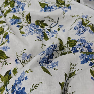 Reformation Floral White Non-Stretch Linen Plain Woven DS23670