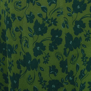 Reformation Floral Green Non-Stretch Viscose Georgette DS23675