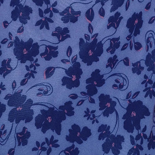 Reformation Floral Blue Non-Stretch Viscose Georgette DS23676