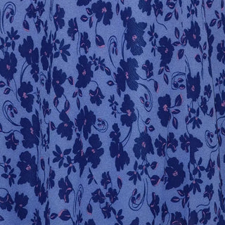 Reformation Floral Blue Non-Stretch Viscose Georgette DS23676