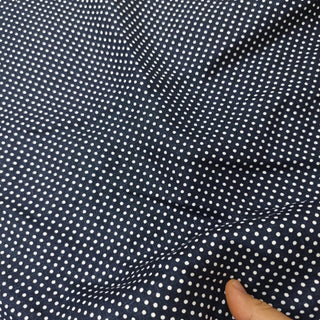 Reformation Polka Dot Blue Non-Stretch Linen Plain Woven DS23679