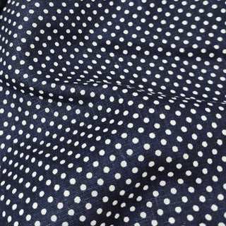 Reformation Polka Dot Blue Non-Stretch Linen Plain Woven DS23679
