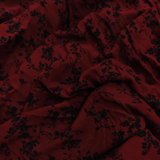 Reformation Floral Red Non-Stretch Viscose Georgette DS23687
