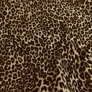 Reformation Animal Brown Non-Stretch Viscose Georgette DS23691