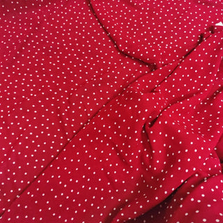 Reformation Polka Dot Red Non-Stretch Viscose Georgette DS23695
