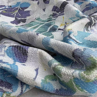 Belgian Fashion Designer Floral Multi Color Non-Stretch Linen Dobby Jacquard DS24625