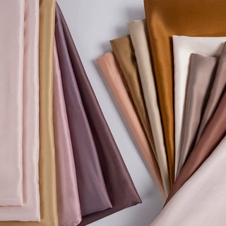 Yardblox Exclusive Luxury Silk Collection Solid Multi Color Stretch Mulberry Silk Elastane Blended Charmeuse Satin DS26508 -19 Momme