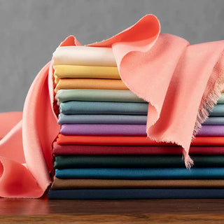 Yardblox Exclusive Luxury Silk Collection Solid Multi Color Non-Stretch Mulberry Silk Crepe De Chine DS26511 -40 Momme