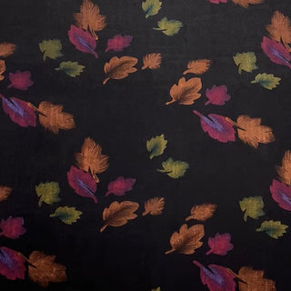 Japanese Fashion Designer Floral Multi Color Non-Stretch Mulberry Silk Velvet DS26518 -40 Momme