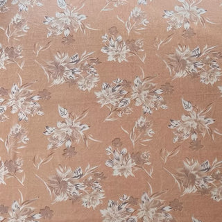 Italian Fashion Designer Floral Pink Non-Stretch Burnout Mulberry Silk Devore Velvet DS26535 -8 Momme