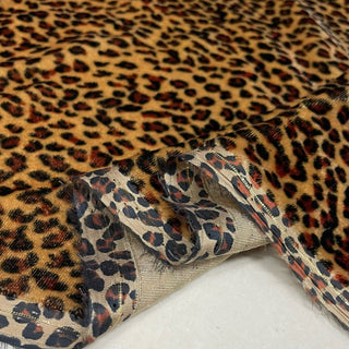 Japanese Luxury Designer Animal Brown Non-Stretch Mulberry Silk Velvet DS28506 -40 Momme