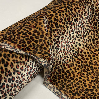 Japanese Luxury Designer Animal Brown Non-Stretch Mulberry Silk Velvet DS28506 -40 Momme