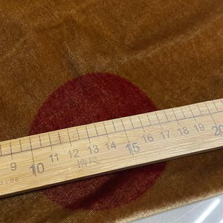 Italian Fashion Designer Polka Dot Brown Non-Stretch Mulberry Silk Velvet DS28509 -40 Momme