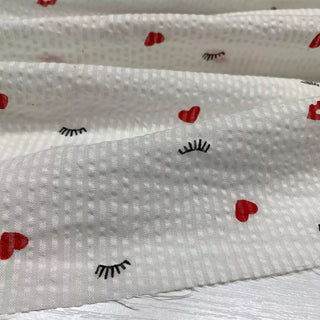 Japanese Fashion Designer Conversational White Non-Stretch Salt Shrinking / Puckered Cotton Seersucker DS28613