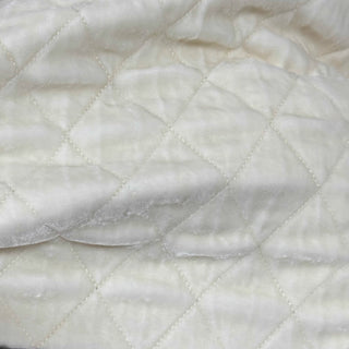 Japanese Luxury Designer Solid Off-White Non-Stretch Mulberry Silk Quilting Fabric DS29503 -60 Momme