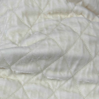 Japanese Luxury Designer Solid Off-White Non-Stretch Mulberry Silk Quilting Fabric DS29503 -60 Momme