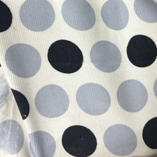 Japanese Fashion Designer Polka Dot Off-White Non-Stretch Cotton Pinwale Corduroy DS29519