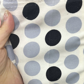 Japanese Fashion Designer Polka Dot Off-White Non-Stretch Cotton Pinwale Corduroy DS29519