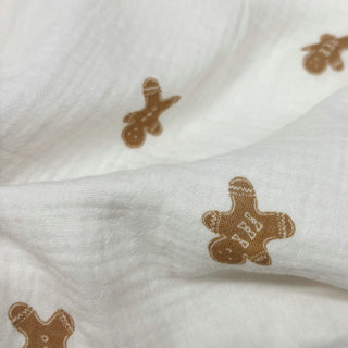 Japanese Fashion Designer Conversational Off-White Non-Stretch Cotton Double Gauze DS29520