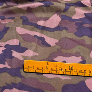 Japanese Fashion Designer Camouflage Multi Color Non-Stretch Mulberry Silk Cotton Blended Twill DS296117 -16 Momme