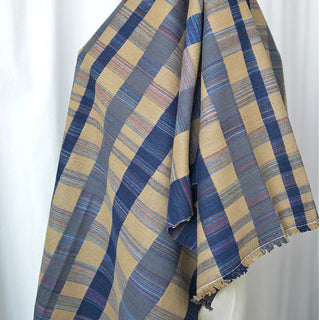 British Designer Plaid Brown Non-Stretch Peached Cotton Flannel DS296140