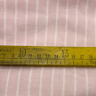 Japanese Fashion Designer Stripes Pink Non-Stretch Double Faced Cotton Double Gauze DS29625