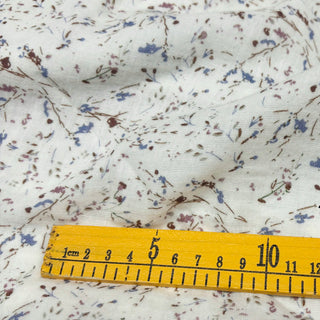 Japanese Fashion Designer Abstract Multi Color Non-Stretch Cotton Double Gauze DS29626