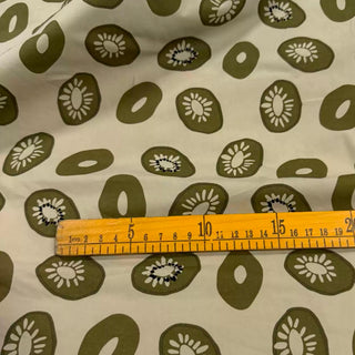 Italian Fashion Designer Fruits and Vegetables Brown Non-Stretch Pima Cotton Plain Woven DS29641