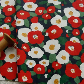 Korean Fashion Designer Floral Multi Color Non-Stretch Cotton Twill Poplin DS29650