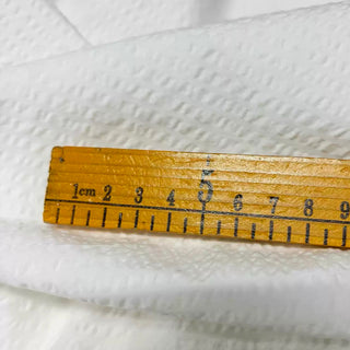 Japanese Fashion Designer Solid Off-White Non-Stretch Salt Shrinking / Puckered Cotton Seersucker DS29683