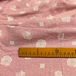 Japanese Fashion Designer Conversational Red Non-Stretch Combed Cotton Double Gauze DS29699