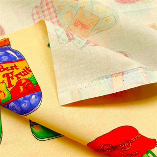 Yardblox Exclusive Japanese Fashion Designer Food Off-White Non-Stretch Cotton Plain Woven DS31505