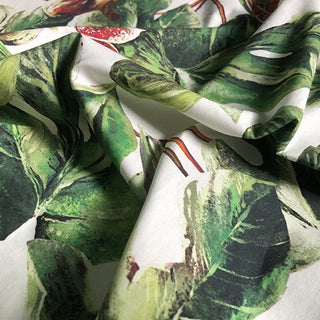 Yardblox Exclusive Italian Luxury Desginer Fruits and Vegetables White/Multi Color Non-Stretch Cotton Broadcloth Poplin DS32505