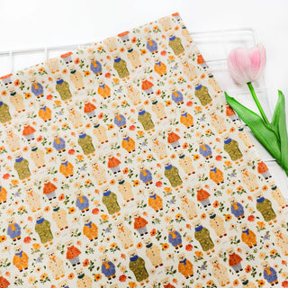 Korean Fashion Designer Conversational Off-White Non-Stretch Cotton Pinwale Corduroy DS33502