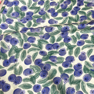 Yardblox Exclusive Japanese Fashion Designer Fruits and Vegetables Ivory/Multi Color Non-Stretch Cotton Broadcloth Poplin DS34501