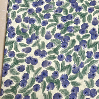 Yardblox Exclusive Japanese Fashion Designer Fruits and Vegetables Ivory/Multi Color Non-Stretch Cotton Broadcloth Poplin DS34501