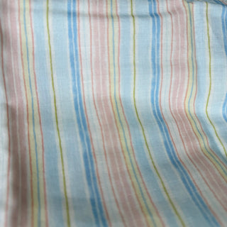 Japanese Designer Stripes Multi Color Non-Stretch Cotton Double Gauze DS34610