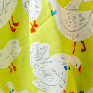 Japanese Designer Animal Chartreuse Non-Stretch Cotton Double Gauze DS34628