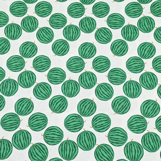 Yardblox Exclusive Japanese Fashion Designer Fruits and Vegetables White Non-Stretch Cotton Plain Woven DS37504