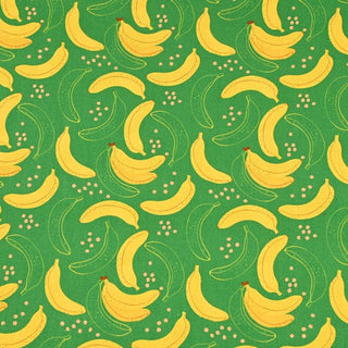 Yardblox Exclusive Japanese Fashion Designer Fruits and Vegetables Green Non-Stretch Cotton Plain Woven DS37506